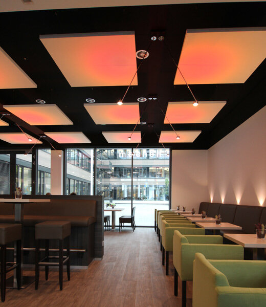 Cafeteria Harsewinkel - Lichtplanung und Montage - Fa. Claas in Harsewinkel