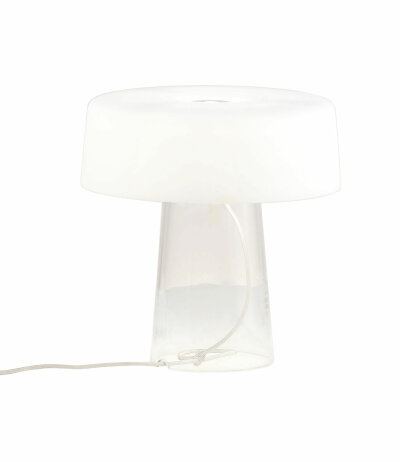 Prandina Glam Small T3 Höhe 30 cm Tischleuchte Kristallglas mit G9 Fassung und Ein/Aus-Schnurschalter