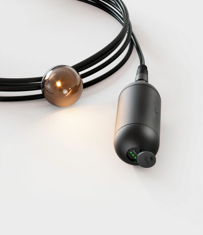 IP44 Cherry Bubbls Lichterkette mit USB-Powerbank