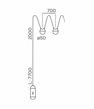 IP44 Cherry Bubbls Lichterkette mit USB-Powerbank