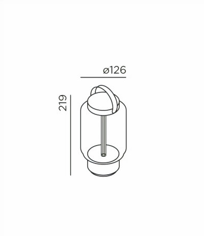 IP44 Qu Au&szlig;enleuchte Laterne tragbar amberfarbenes Glas 3-Stufen-Dimmer LED 2700K