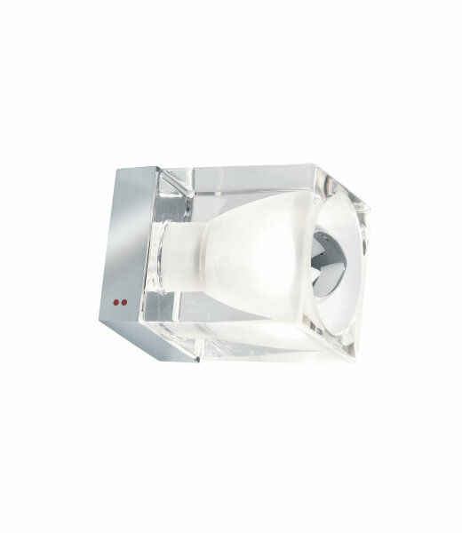 Fabbian Cubetto D28 G01 E14 Wand-/Deckenleuchte Glas transparent LED-Retrofit kompatibel