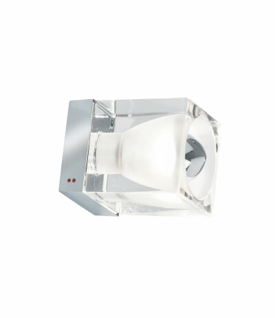 Fabbian Cubetto D28 G02 mit G9 Fassung Wand-/Deckenleuchte Glas transparent LED-Retrofit kompatibel
