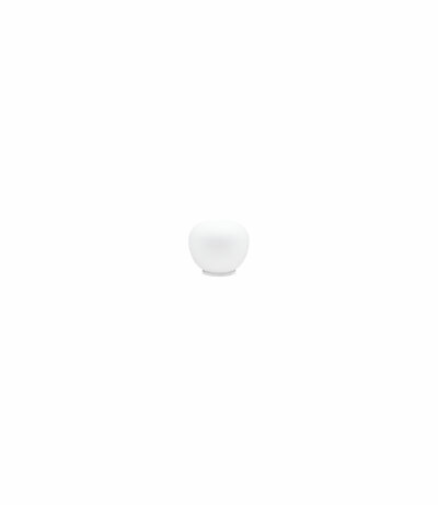 Fabbian Lumi F07 B01 Tischleuchte Glas Mochi Weiß Durchm. 12 cm mit G9 Fassung LED-Retrofit kompatibel