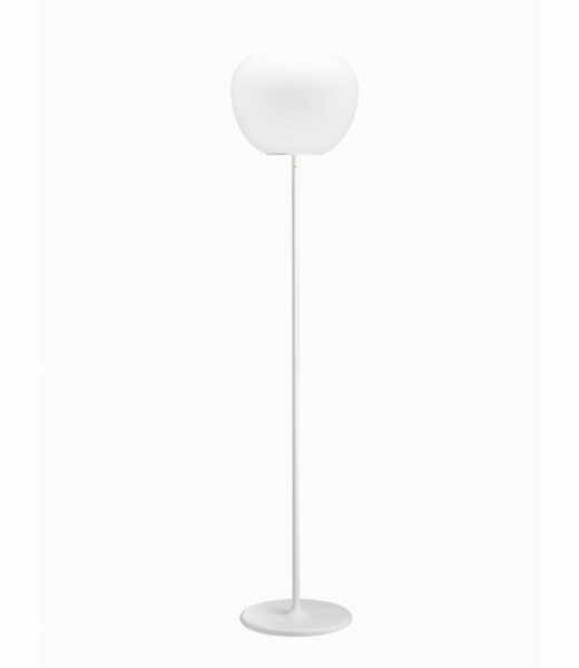 Fabbian Lumi F07 C01 Stehleuchte Glas Mochi Weiß Durchm. 38 cm mit E27 Fassung LED-Retrofit kompatibel