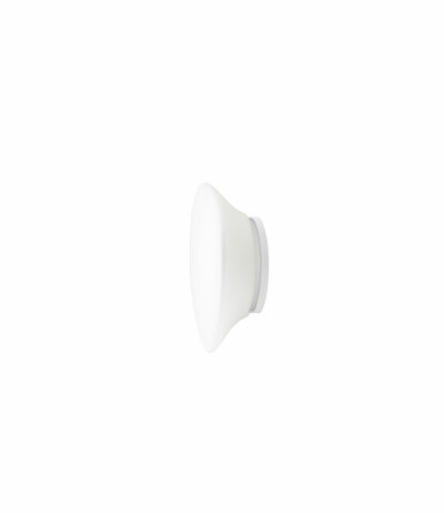Fabbian Lumi F07 G15 Wand-/Deckenleuchte Glas Mycena Weiß Durchm. 32 cm mit E27 Fassung LED-Retrofit kompatibel