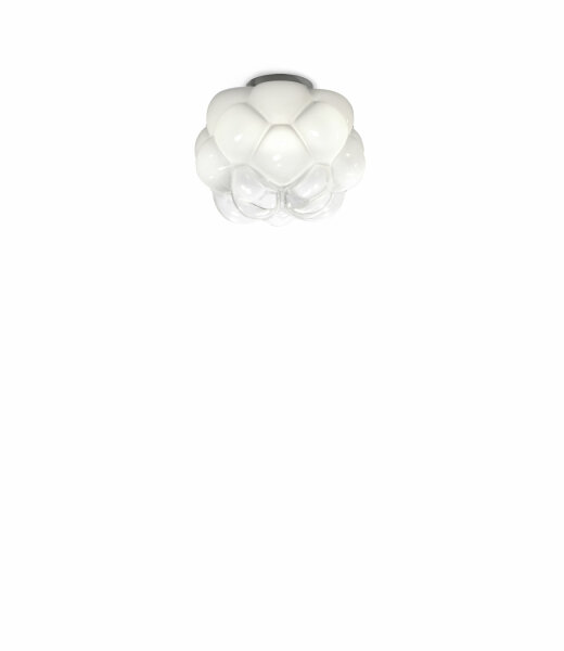Fabbian Cloudy F21 E03 Deckenleuchte Durchm. 26 cm Glas Weiß mit E27 Fassung LED-Retrofit kompatibel