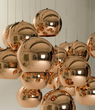 Tom Dixon Copper Round Pendelleuchte &Oslash;25cm LED