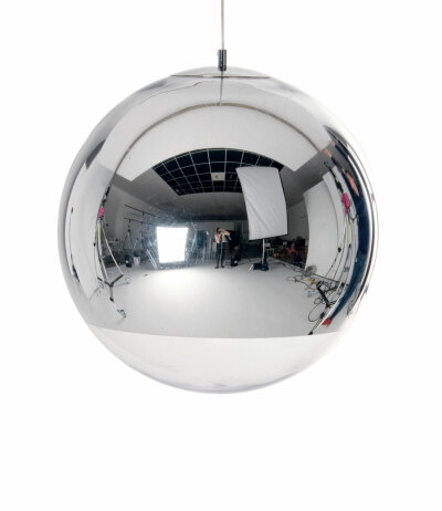 Tom Dixon Mirror Ball Pendelleuchte Ø50cm LED Silber