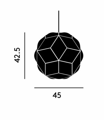 Tom Dixon Press Sphere Pendelleuchte LED Klarglas