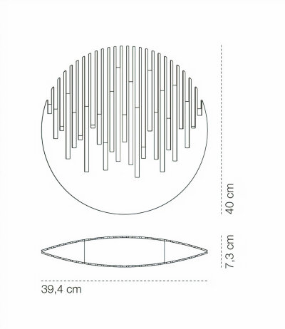 Cini&amp;Nils Manhattanhenge moderne LED-Retrofit Tischleuchte mit Schnurdimmer Struktur Taubengrau dunkel