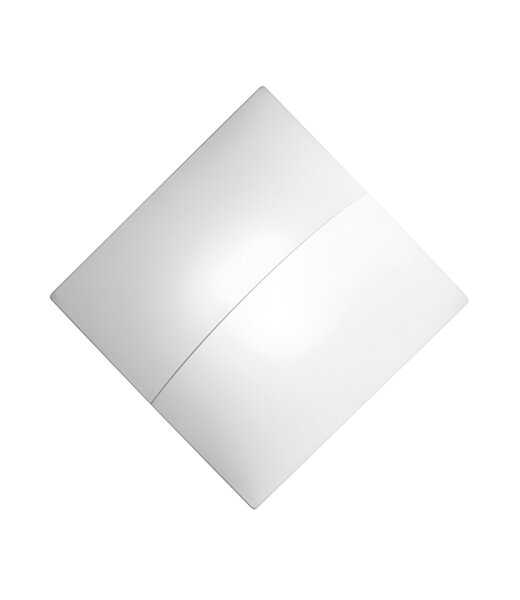 Axolight Nelly straight PL 140 quadratische Wand-/Deckenleuchte mit  wei&szlig;em Textildiffusor 4x E27 Fassung LED-Retrofit kompatibel