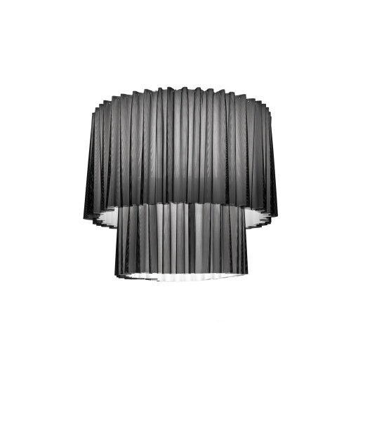 Axolight Skirt PL 100 2 runde Deckenleuchte mit Textilschirm akustisch wirksam 3x E27 Fassung LED-Retrofit kompatibel