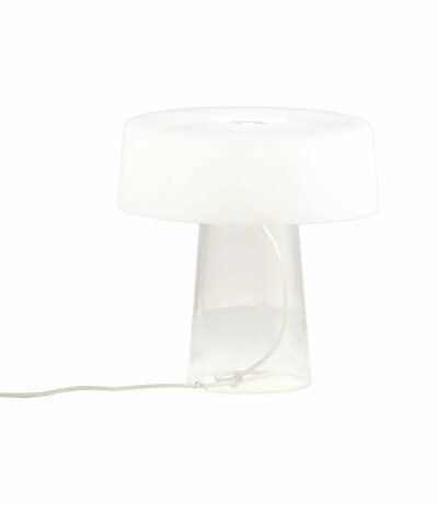Prandina Glam Small T1 Höhe 24 cm Tischleuchte Kristallglas mit G9 Fassung und Ein/Aus-Schnurschalter