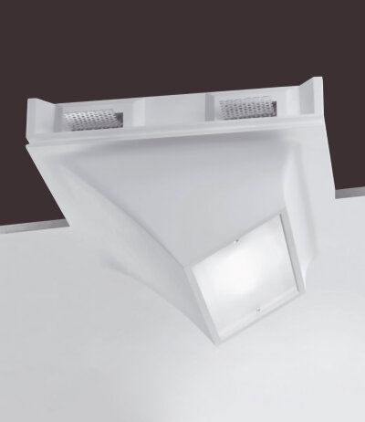 Buzzi & Buzzi Flexi LED AirCoral (Gips) Wand-/Deckeneinbauleuchte überstreichbar
