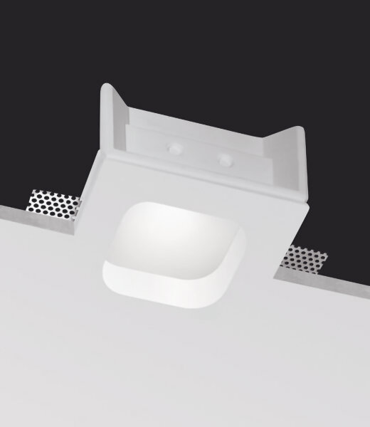 Buzzi & Buzzi Focus LED AirCoral (Gips) Deckeneinbauleuchte überstreichbar