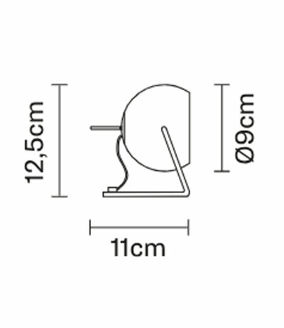 Fabbian Beluga Colour D57 B03 kleine Tisch-/Bodenleuchte Struktur verchromt mit schwenkbarem Leuchtenkopf GU10 Fassung LED-Retrofit kompatibel Entwurf Marc Sadler
