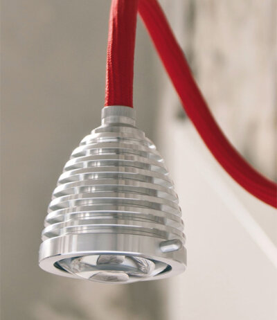 lessnmore Athene A-SL LED-Stehleuchte mit Standfu&szlig; Edelstahl mattiert Lichtkegel fokussierbar mit Tastdimmer