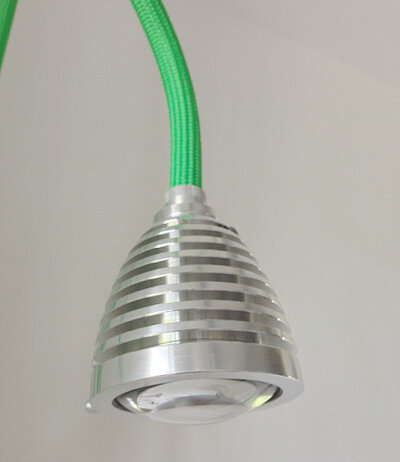 lessnmore Athene A-SL LED-Stehleuchte mit Standfu&szlig; Edelstahl mattiert Lichtkegel fokussierbar mit Tastdimmer
