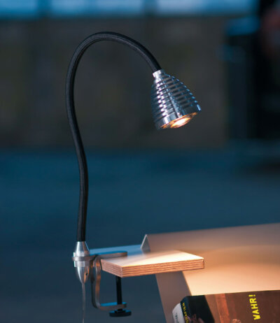 lessnmore Athene A-KL LED-Klemmleuchte mit flexiblem Leuchtenarm dimmbar