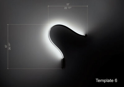 Cini &amp; Nils FormaLa LED Deckenleuchte Wandleuchte frei formbar