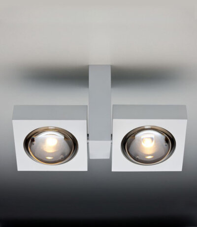 Die Lichtmanufaktur i-logos LED-Deckenleuchte mit drehbaren Leuchtenk&ouml;pfen und Up- und Downlight