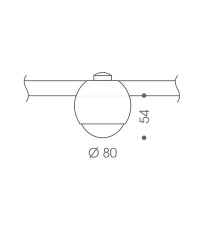 Oligo Check-In Sphere LED-Strahler nicht verstellbar dimmbar