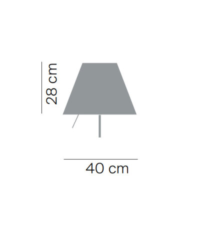 Luceplan Costanza D13 Diffusor Mezzo Tono Puder (Soft Skin) &Oslash;40 cm