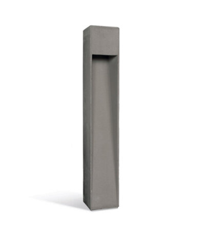 Platek Stick LED-Pollerleuchte graue Gartenleuchte aus Zement 220-240Vac