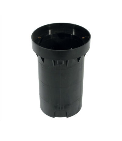 Luce&Light Gehäuse WC0701 für diverse Bright, Corso und Rondò Einbauleuchten Ø129mm Einbautiefe 200mm Kunststoff schwarz