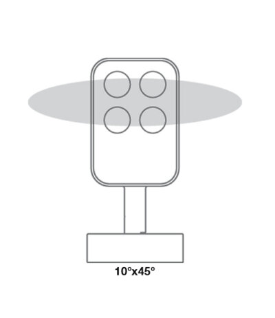 Luce&amp;Light Siri 2.1 moderne lichtstarker schwenkbarer LED-Strahler f&uuml;r den Au&szlig;enbereich 16W LED CRI80+ ca. 900lm IP66 nicht dimmbar