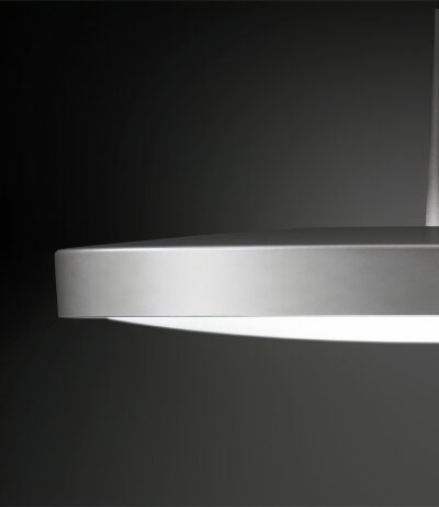 Ribag Arva &Oslash;270 mm runde moderne LED-Pendelleuchte aus robustem Aluminium mit opalem Kunstglasdiffusor Entwurf Daniel K&uuml;bler 220-240Vac 16W CRI90+