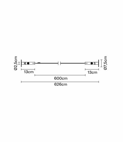 Fabbian Metro F49 LED-System indirektes diffuses Licht L&auml;nge 600cm 1632lm/m exkl. Betriebsger&auml;t
