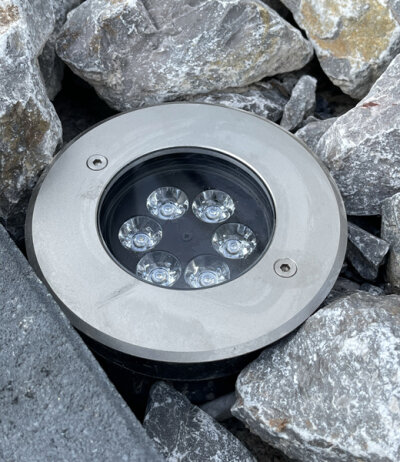 Platek Mini LED-Bodeneinbauleuchten Aluminiumdruckguss Edelstahl schwenkbar 220-240Vac