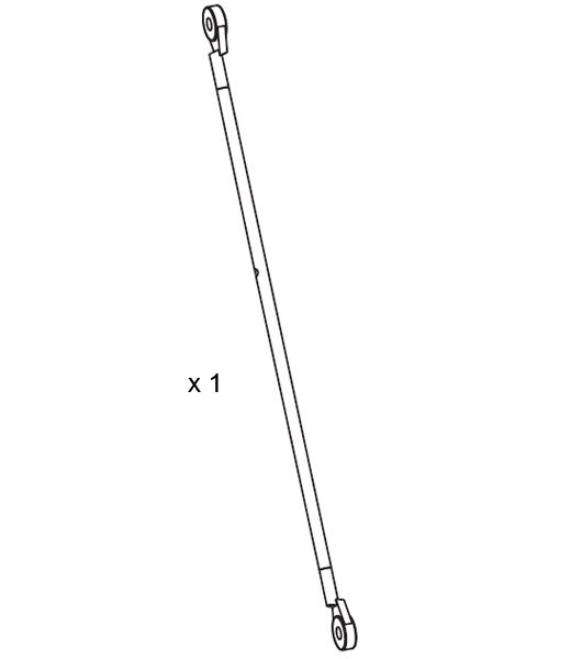 Luceplan Berenice D12 Ersatzteile Pos. H: Unterer Arm 45 cm, alu