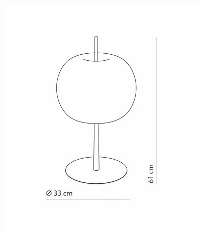 Kundalini Kushi XL Table Tischleuchte japanisches Design LED-Retrofitkompatibel mundgeblasenes wei&szlig;es Glas &Oslash;33cm