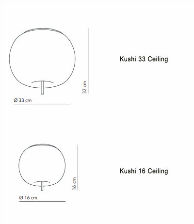 Kundalini Kushi Ceiling Deckenleuchte LED-Retrofitkompatibel kugelf&ouml;rmiges wei&szlig;es Glas