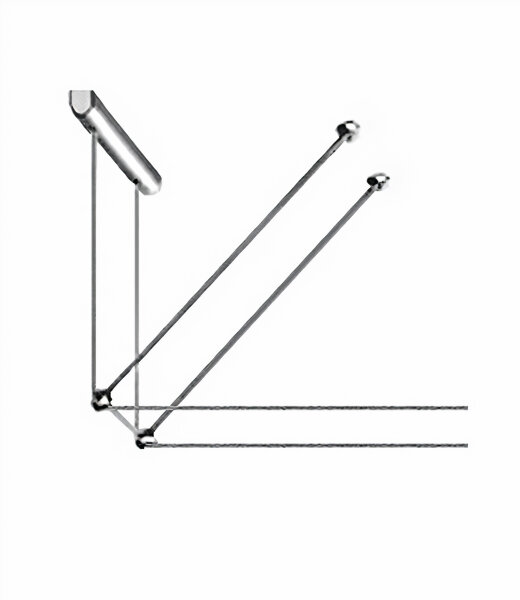 Cini&amp;Nils TensoDistanziatori Seilumleiter f&uuml;r das Tenso 230V Seilsystem