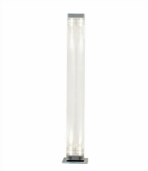 Belux Twilight skulpturale rechteckige LED-Stehleuchte Plexiglas mit 2-Lichtkreisen getrennt schalt-/dimmbar Entwurf Samantha &amp; John Ritschl-Lassoudry