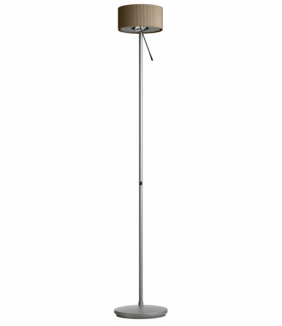 Belux Diogenes LED-Stehleuchte Deckenfluter und verstellbare Leseleuchte Entwurf King Miranda 1999 Tastdimmer an der Leuchtenstruktur