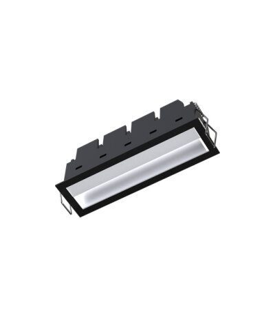 Neko Lighting Fusion FW LED-Deckeneinbauleuchte mit Wandlfluter-Charakteristik (Wallwasher) 3000K CRI80 Einbautiefe 60mm für Deckenstärken 1-25mm