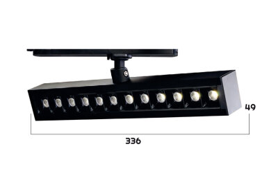 Internova NLO Track LED-Schienenwallwasher dreh- und schwenkbar