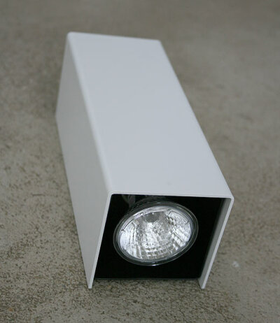 Oty Light Micro Box 7/2 kleine Wandleuchte zweiseitiges Licht 230V GU10 Struktur Schwarz