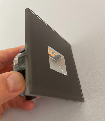 Platek Spy Small 220-240Vac LED-Wandeinbauleuchte asymetrisches Licht für Treppenstufen