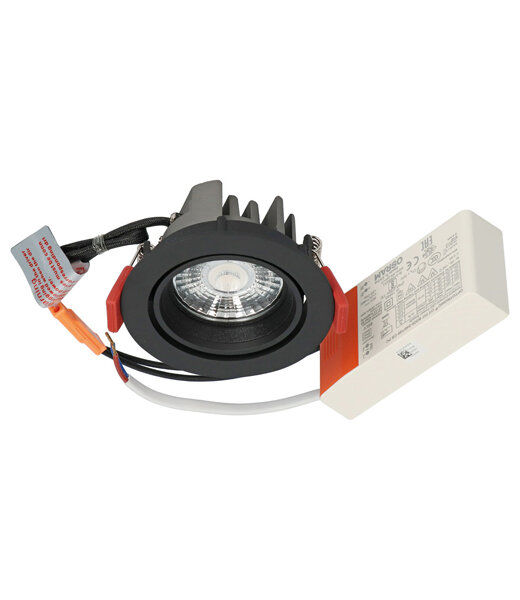 Berla Lighting BM100-02 runde LED-Deckeneinbauleuchte kippbar dimmbar inkl. Betriebsger&auml;t