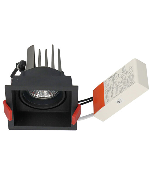 Berla Lighting BM100-03 quadratische LED-Deckeneinbauleuchte kippbar dimmbar inkl. Betriebsger&auml;t