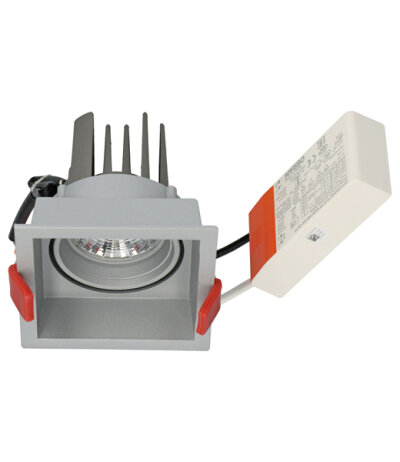 Berla Lighting BM100-03 quadratische LED-Deckeneinbauleuchte kippbar dimmbar inkl. Betriebsger&auml;t