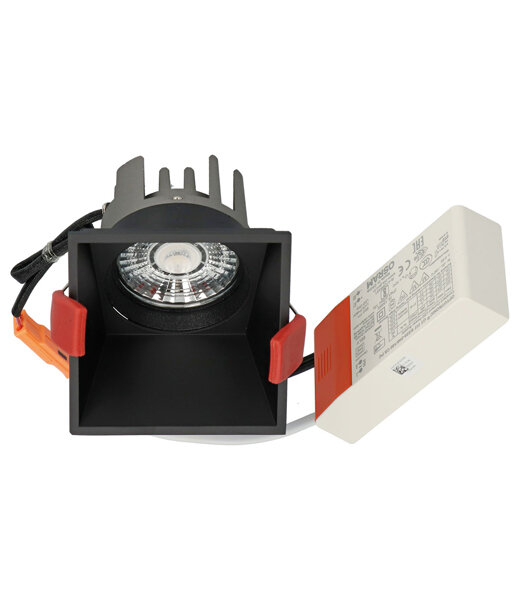 Berla Lighting BM100-06 quadratische LED-Deckeneinbauleuchte Wallwasher starr dimmbar inkl. Betriebsger&auml;t