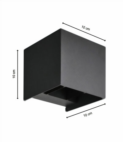 Mobilux Cube LED-Wandleuchte quadratische Form dimmbar anpassbarer Ausstrahlungswinkel weiß