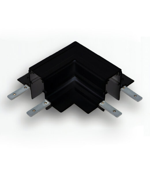 PowerGear 48V 90&deg; Einbau-Eckverbinder (mechanisch) Schwarz Links polarisiert